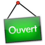 Nous sommes ouverts