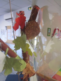 Arbre avec ses feuilles d'automne